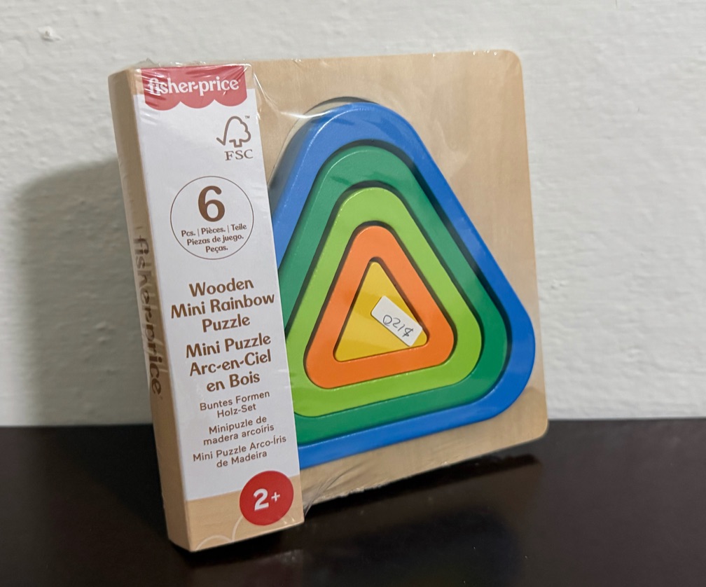 Rompecabezas 6 pzas Fisher Price - Arcoíris de madera