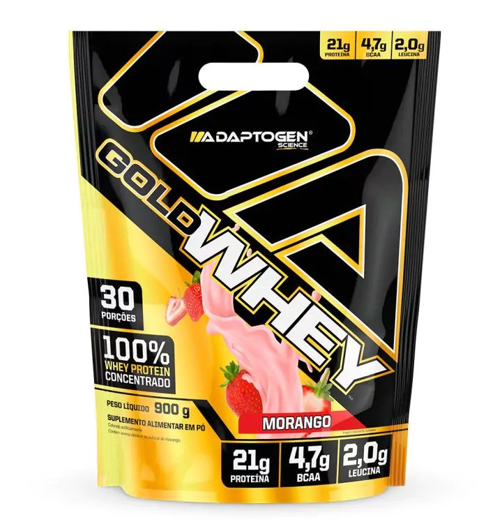 Adaptogen 100% - Morango - Refil 900g
