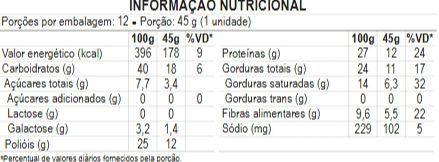 Barra de Proteína - Leite em Pó - Bendu Zero Lactose - 54g