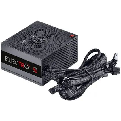 FONTE GAMER PCYES ELECTRO V2 750W BLACK VULCAN 80 PLUS BRONZE - ELECV2PTO750W