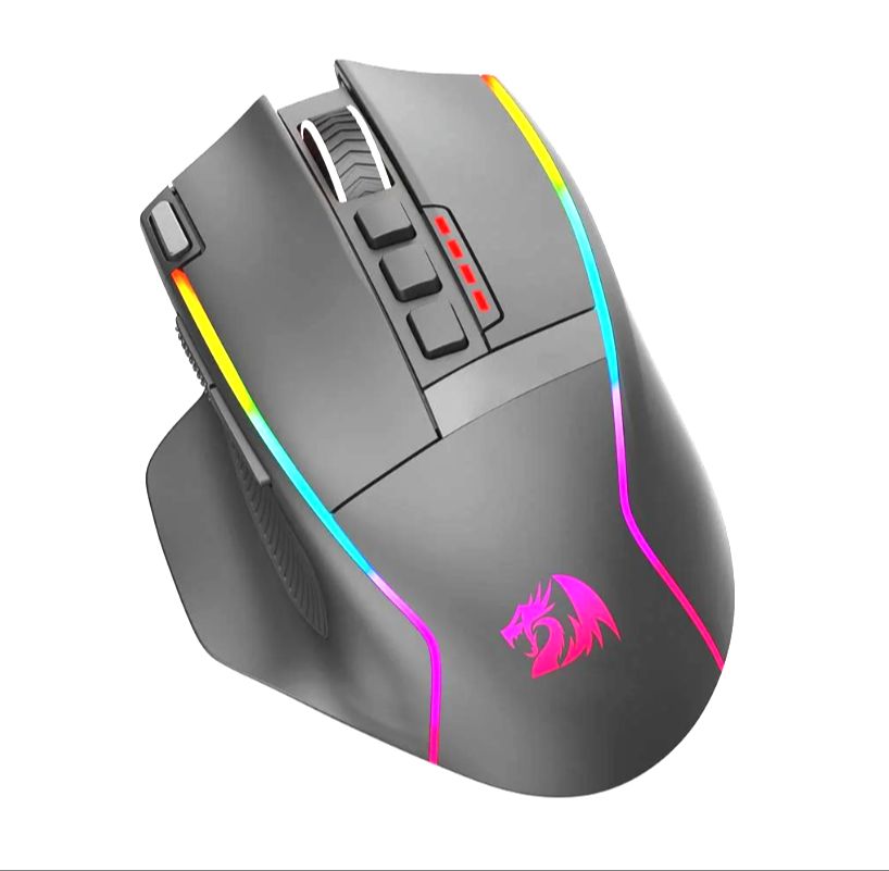 🖱️ MOUSE GAMER REDRAGON SWAIN PRO PRETO SEM FIO