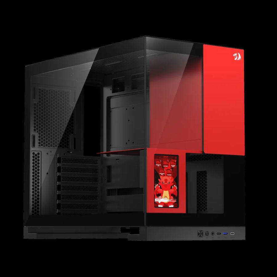 Gabinete Gamer Redragon Eternal Pro Preto e Vermelho CA-613BR