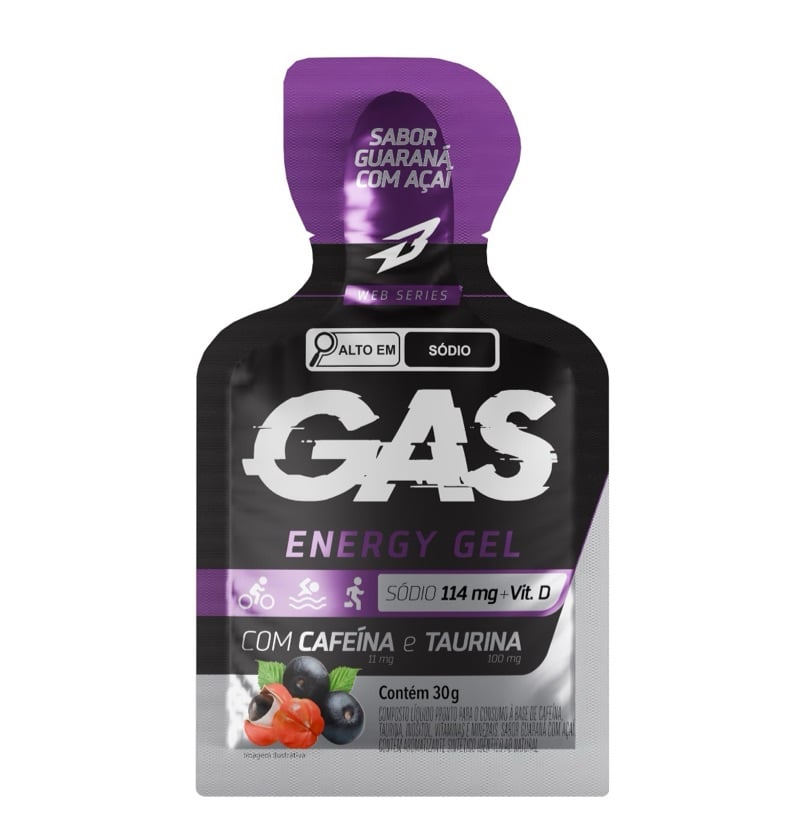 Carbogel GAS- com cafeína e taurina - Caixa fechada