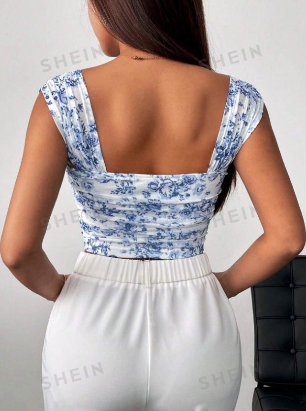 TOP DE VERANO FLOREADO