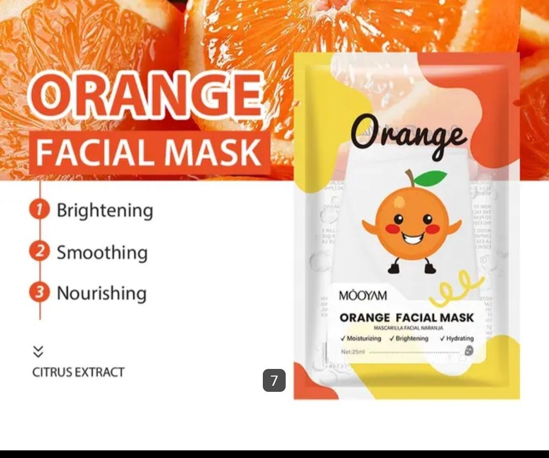 Mascarilla de naranja