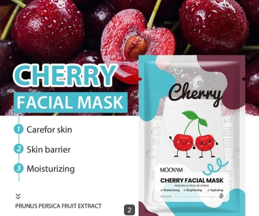 Mascarilla de cereza