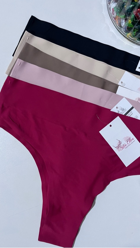 Calcinha Plus Size Pala Alta Sem Costura
