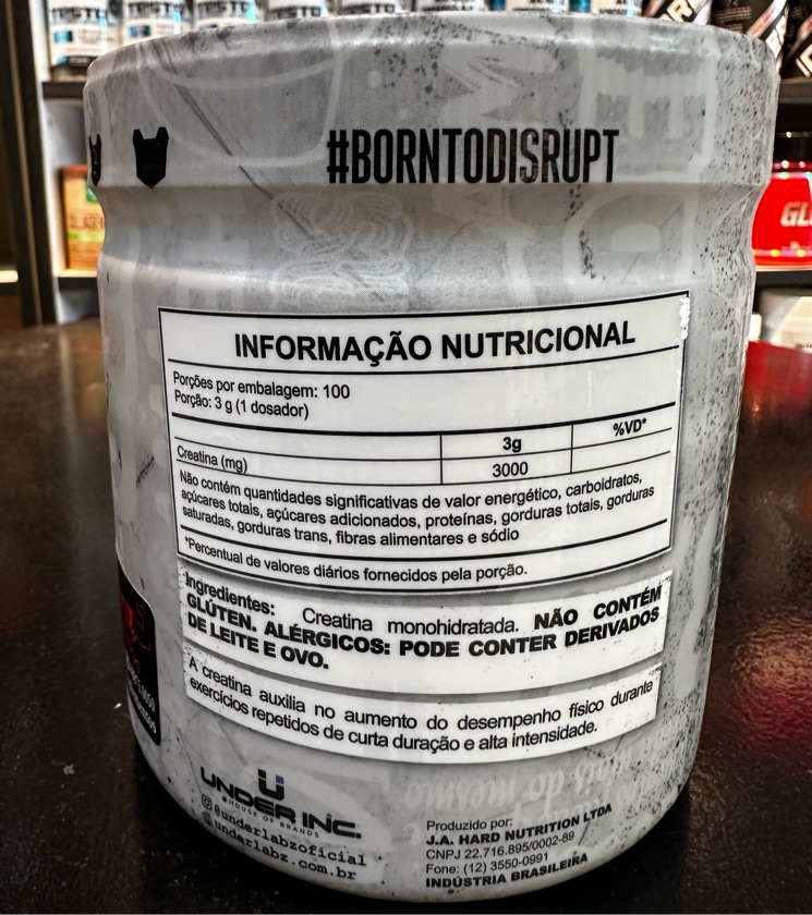 Creatina Under Labz 300g monohidrata