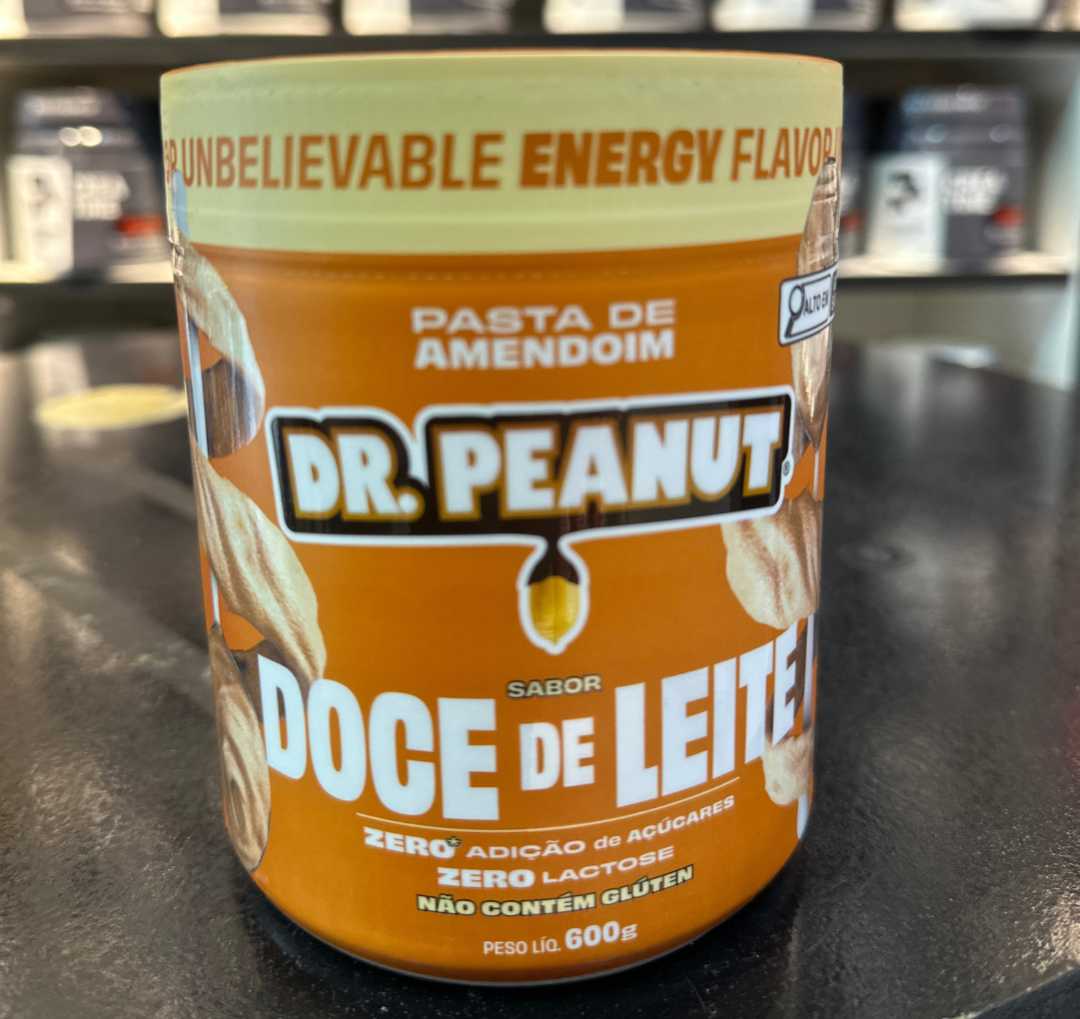 Pasta de amendoim dr. Peanut 600g S/DOCE DE LEITE