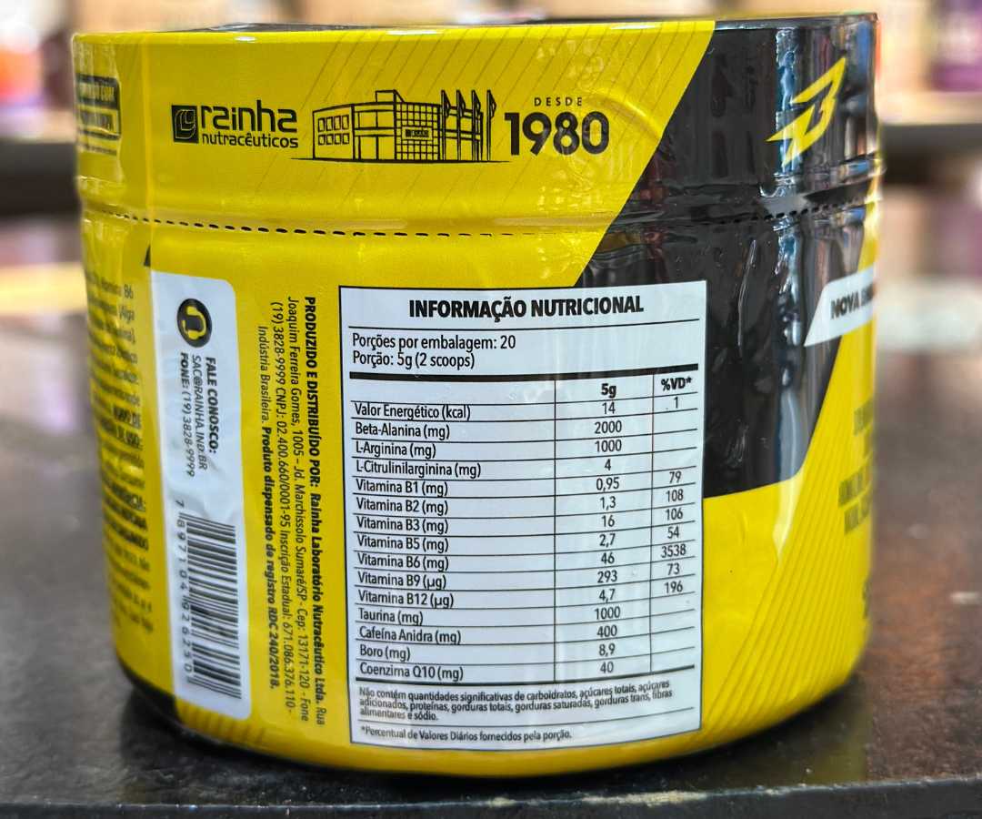 Pré treino nuclear Rush 100g S/ABACAXI