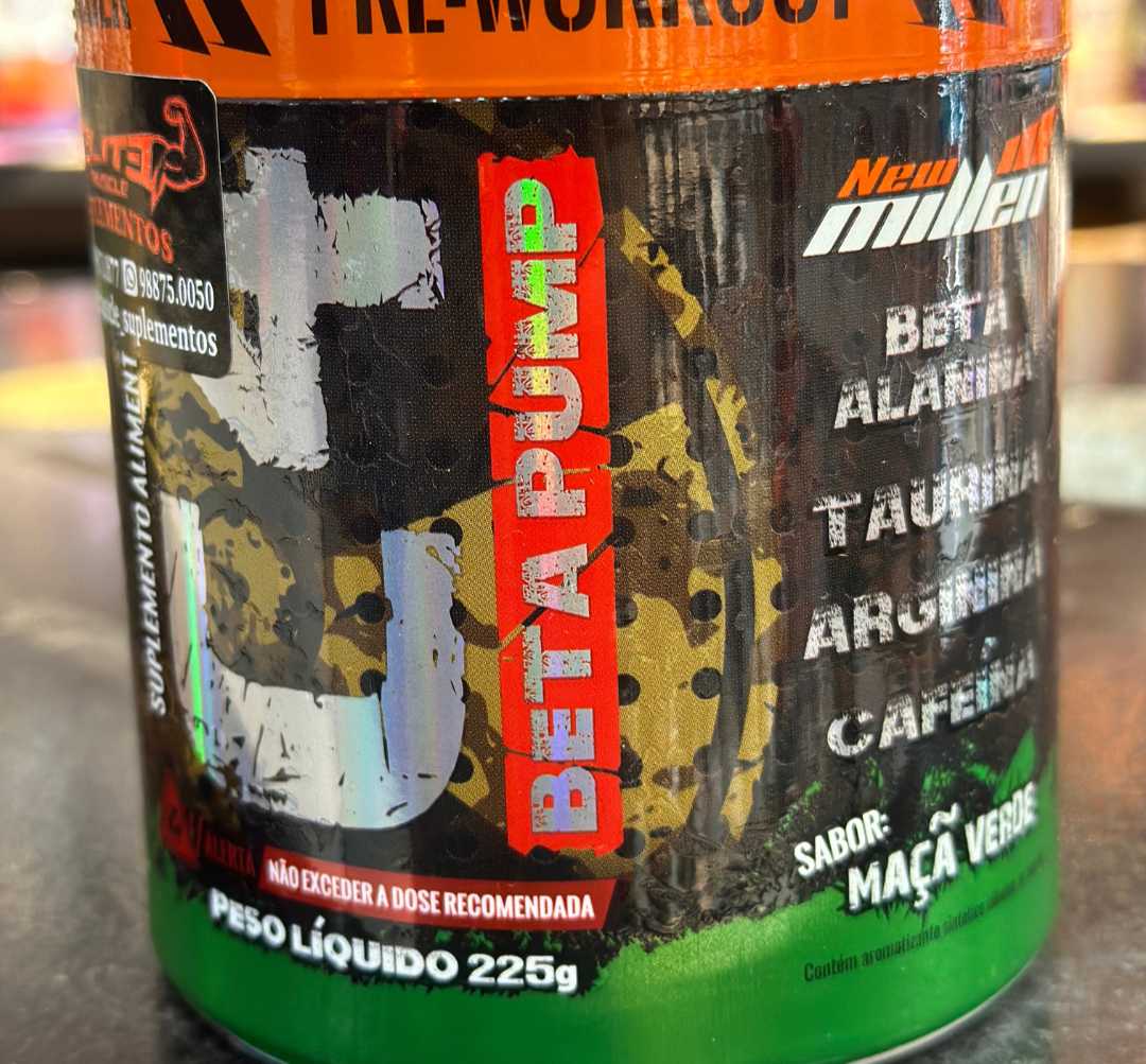 Pré treino c4 beta Pump 225g S/MAÇA VERDE