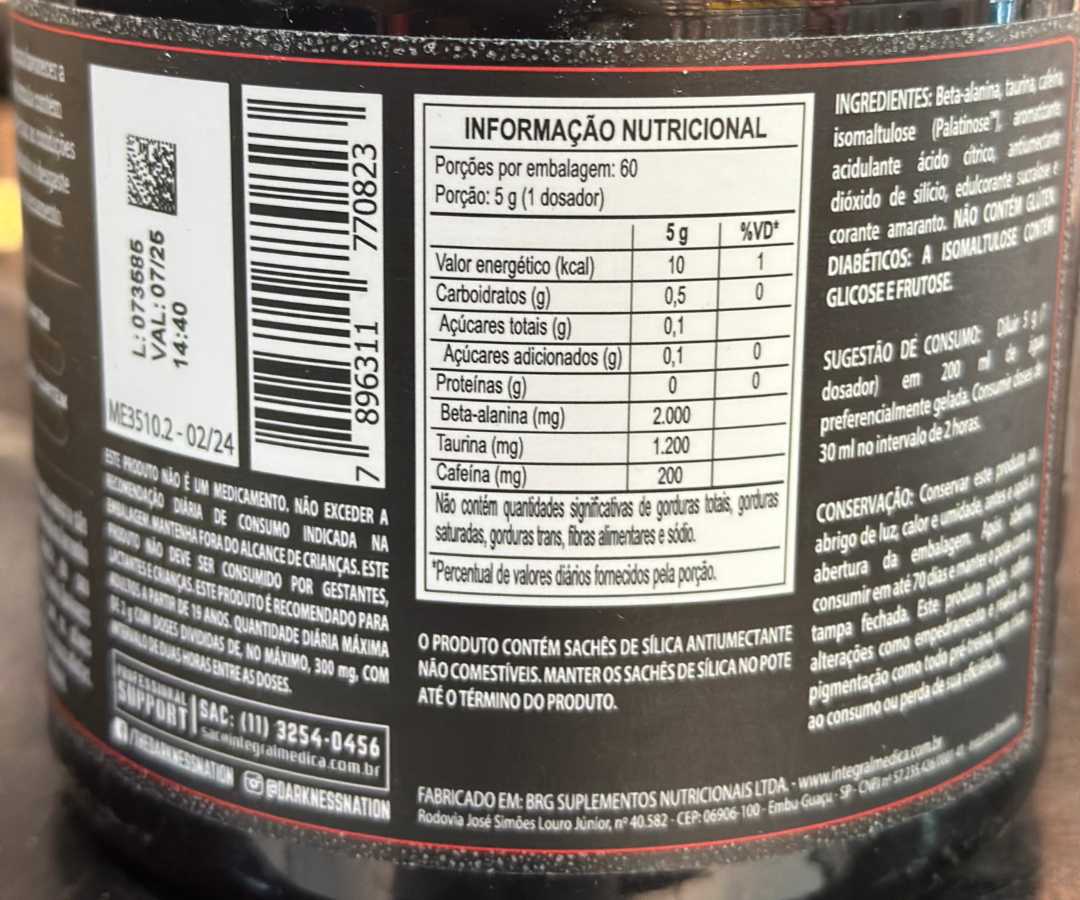Evora pw 300g S/FRUTAS VERMELHAS