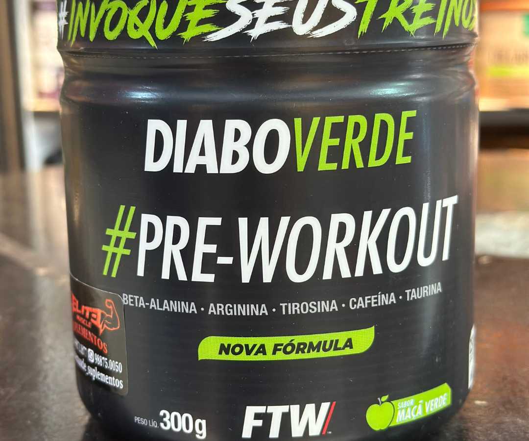 Diabo verde pré treink 300g S/MAÇÃ VERDE