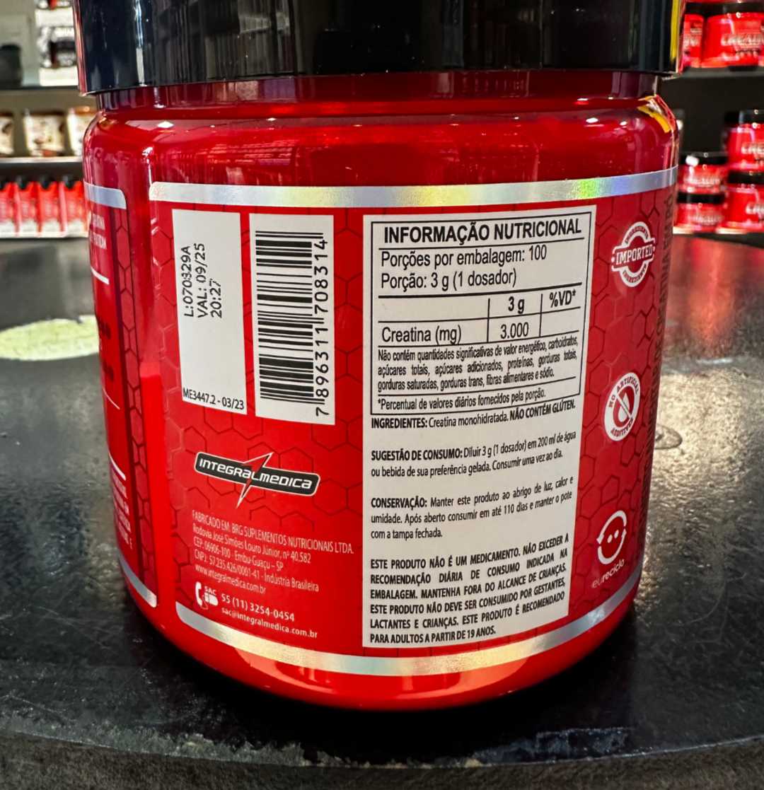 Creatina integral médica 300g