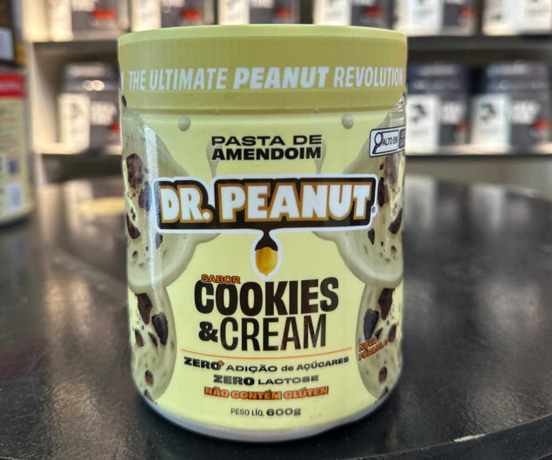 Pasta de amendoim dr. Peanut 600g S/COOKIES & CREAM