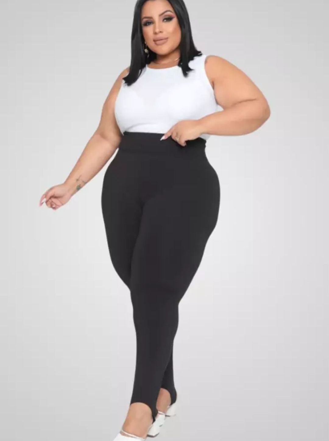 Calça Legging Pezinho Plus G1 G2 G3 G4