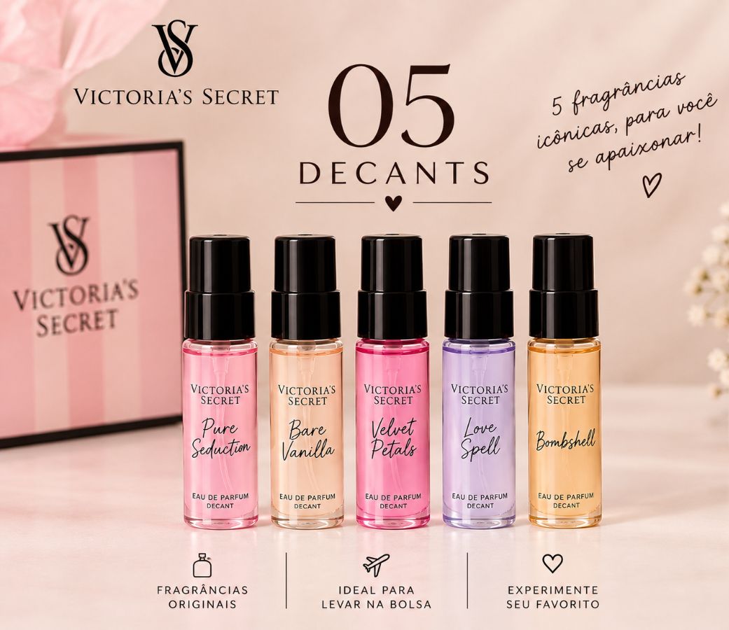 Kit Mini Victoria's Secret — 05 Unidades