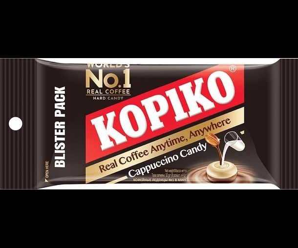 KOPIKO - Coffee & Capuccino Candy Blister 32g
