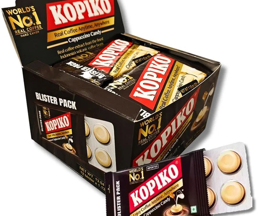 KOPIKO - Coffee & Capuccino Candy Blister 32g