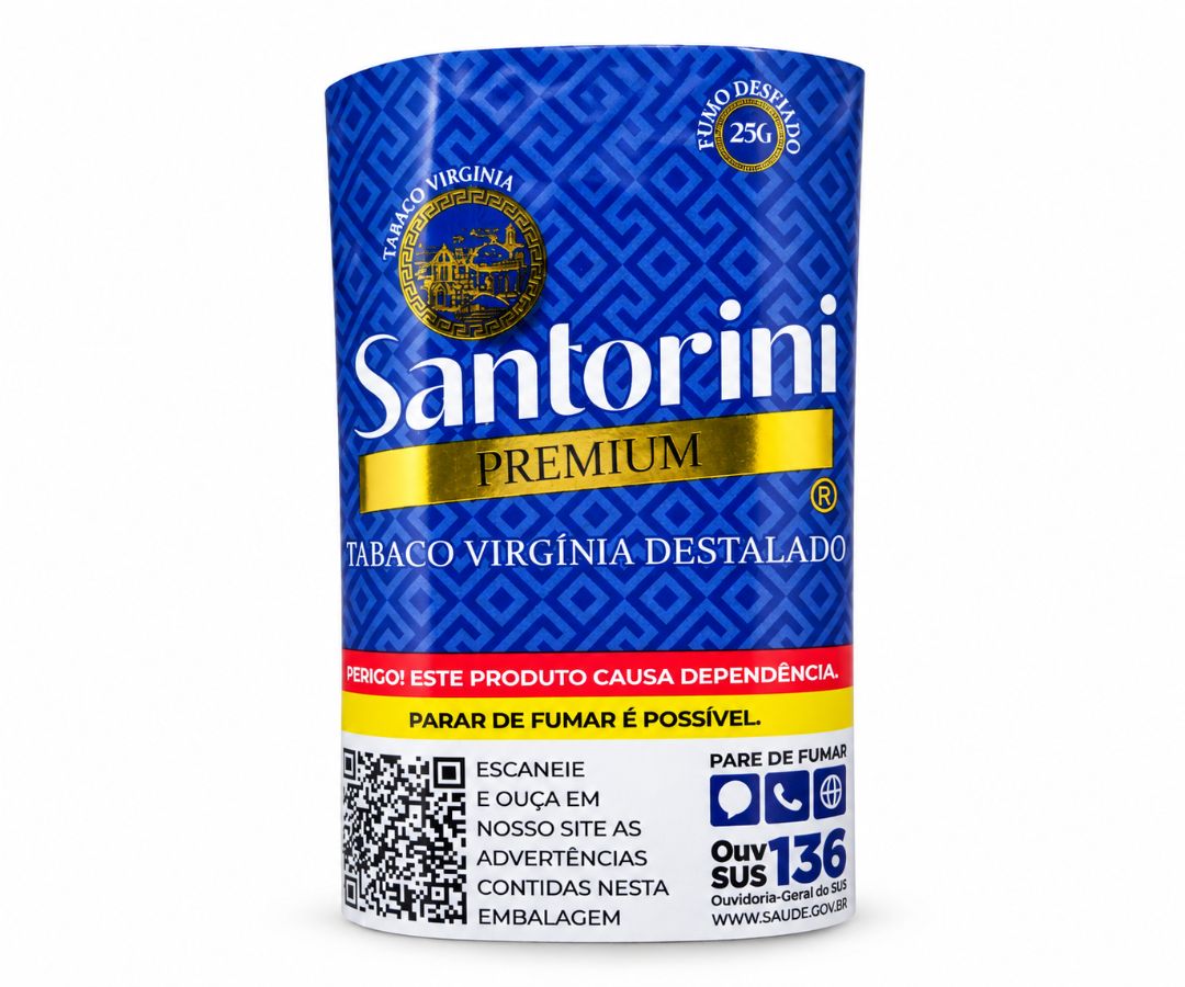 . Tabaco Premium Santorini 25g - Caixa c/6