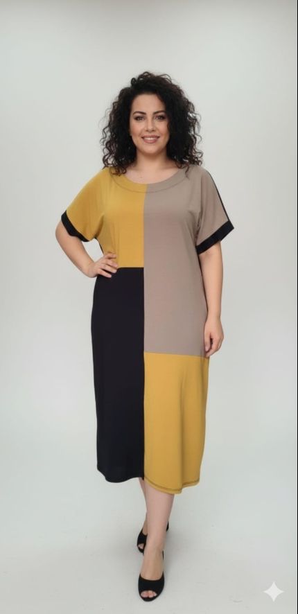 Vestido viscolycra premium plus size