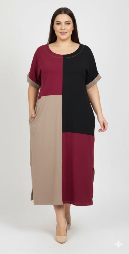 Vestido viscolycra premium plus size