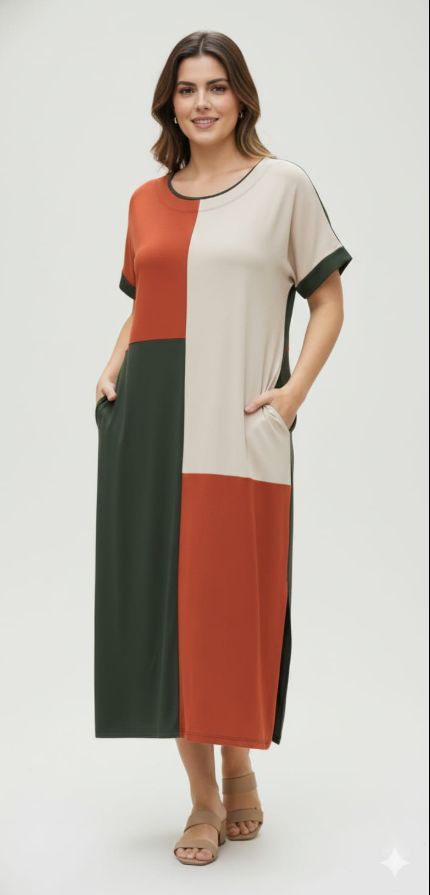 Vestido viscolycra premium plus size