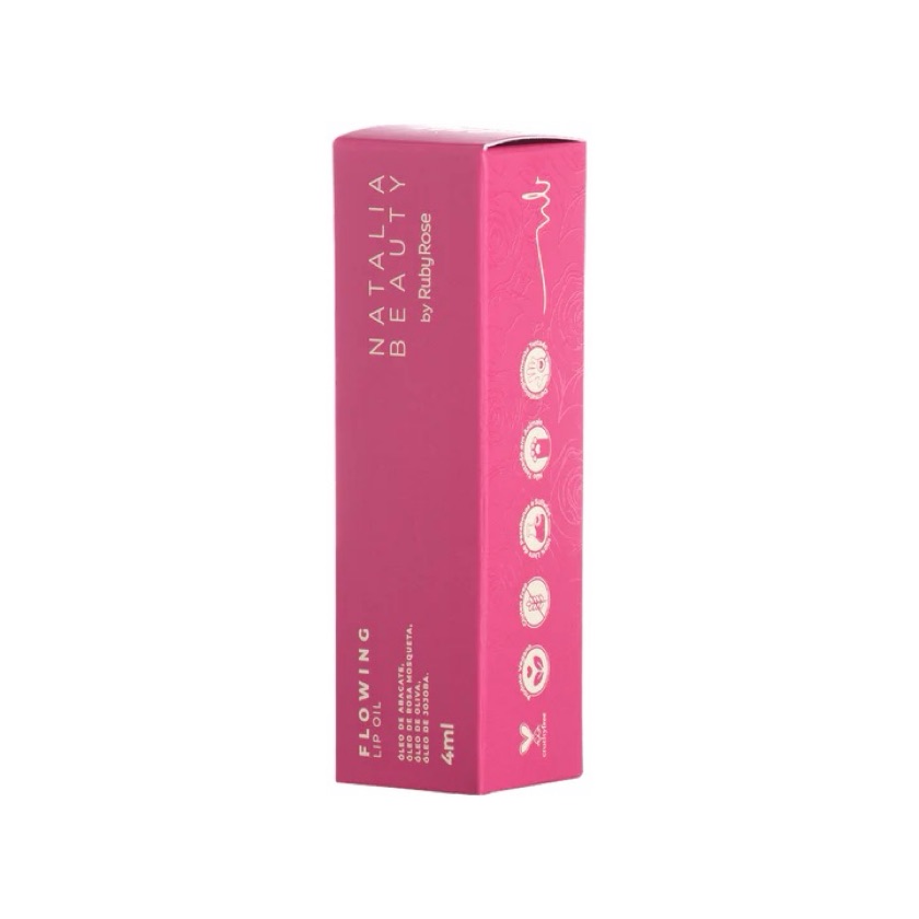 Flowing Lip Oil - Natalia Beauty - Ruby Rose