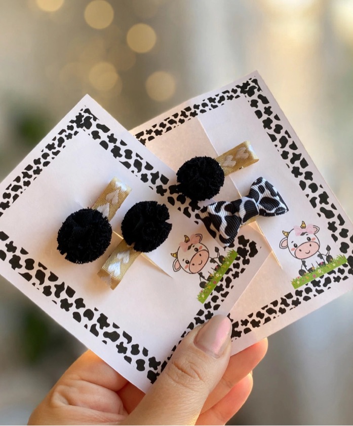 Mini hair Clip vaquinha