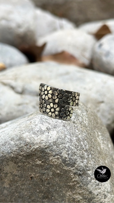 Anillo Espiral de Florecitas