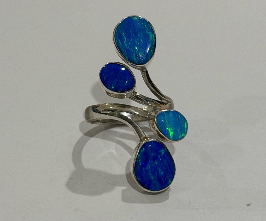 Anillo mareas azules