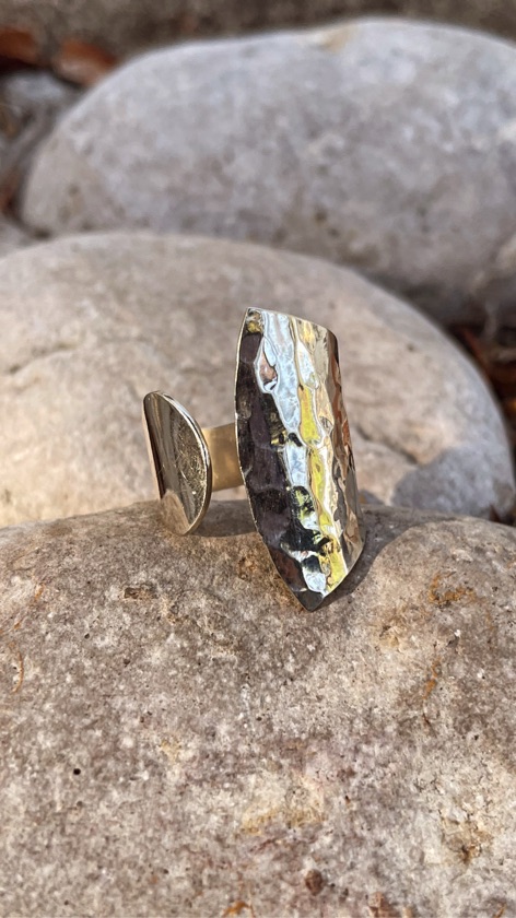 Anillo Anular Martillado