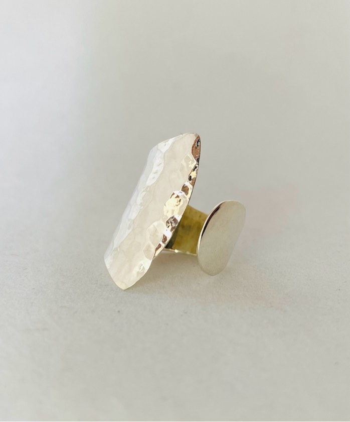 Anillo Anular Martillado
