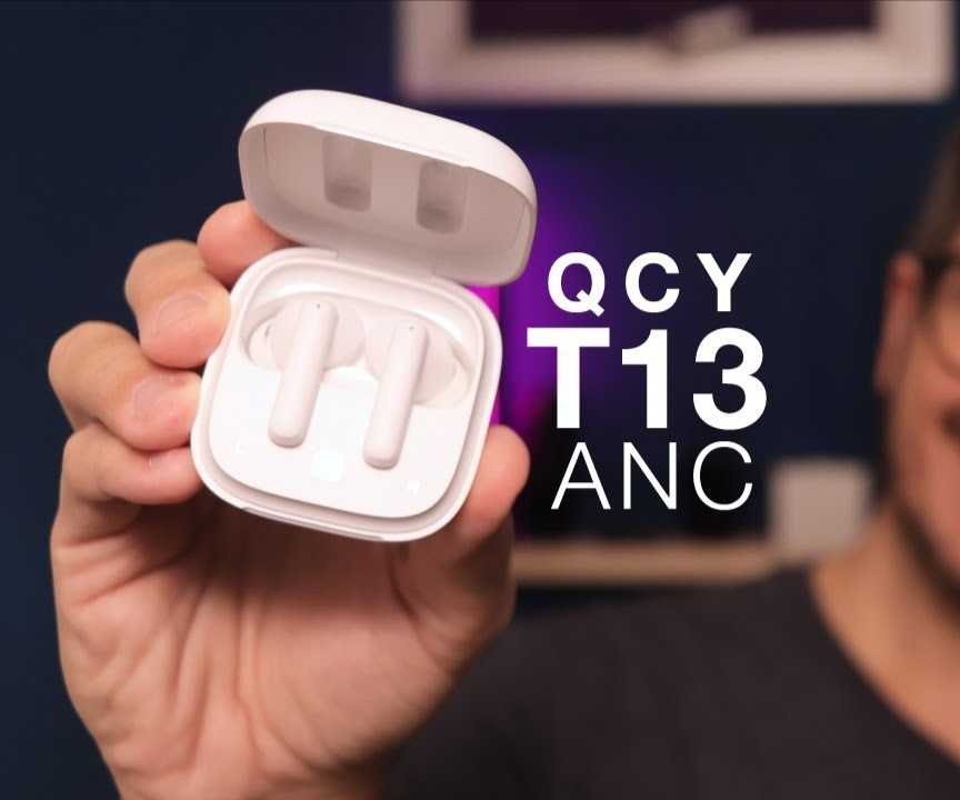 Fone Qcy T13 ANC Sem Fio, Bluetooth 5.3 Com Cancelamento De Ruído Ativo