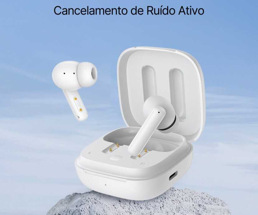 Fone Qcy T13 ANC Sem Fio, Bluetooth 5.3 Com Cancelamento De Ruído Ativo