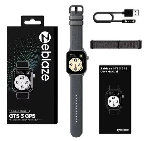 Zeblaze GTS com GPS | Strava | 3 pulseiras