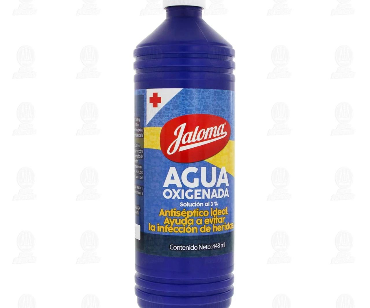 AGUA OXIGENADA (Jaloma) SOLUCION al 3% Fco. 448 ML.
Antiséptico a base de Agua oxigenada (Solución).