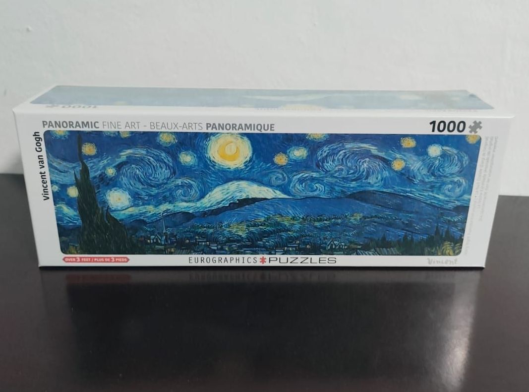 Rompecabezas Eurographic 1000 Pzas Panorámico - La Noche Estrellada
