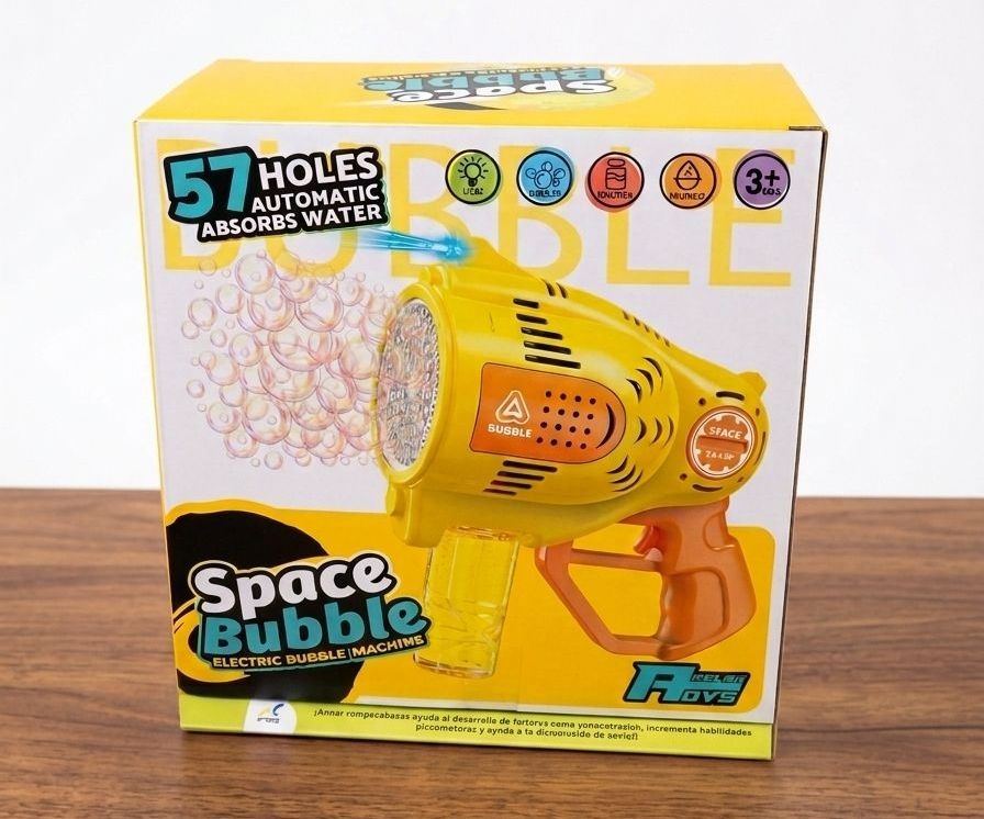 Pistola de Burbujas Recargable