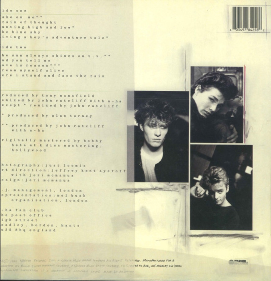 A-ha – Hunting High And Low (LP Nacional)
