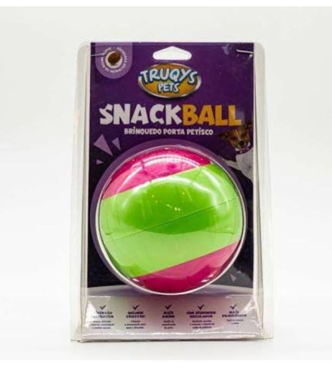 Brinquedo Truqys Snack Ball Recheavel Rosa