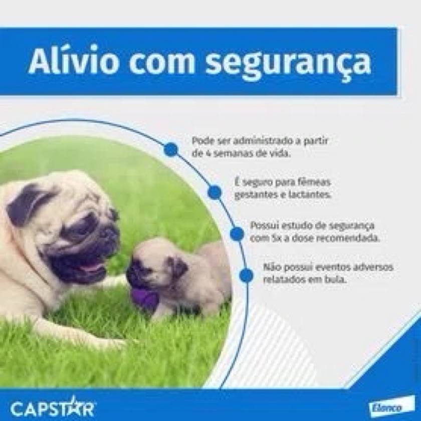Antipulgas Cães Capstar 57mg (de 11,4 a 57 kg) 1 comprimido