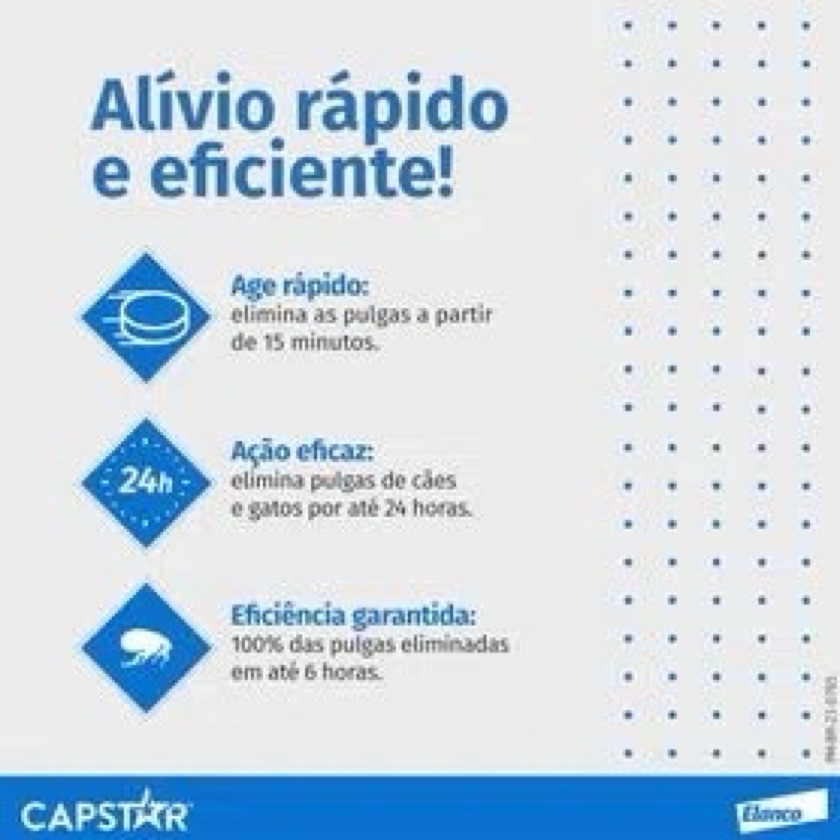 Antipulgas Cães Capstar 57mg (de 11,4 a 57 kg) 1 comprimido