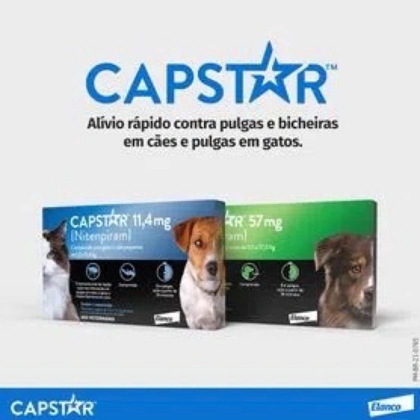 Antipulgas Cães Capstar 57mg (de 11,4 a 57 kg) 1 comprimido