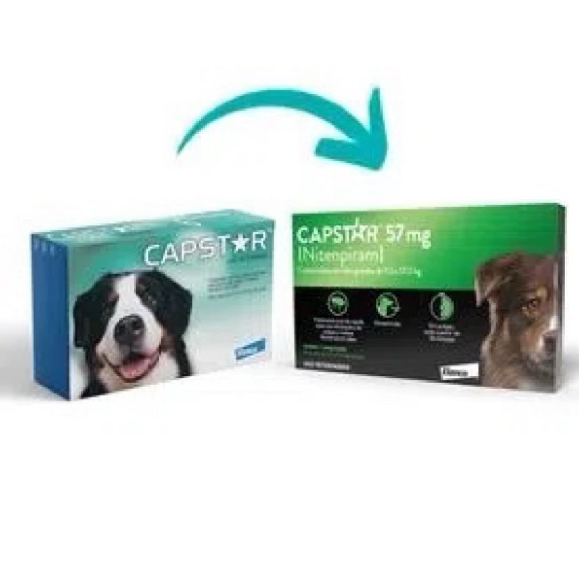 Antipulgas Cães Capstar 57mg (de 11,4 a 57 kg) 1 comprimido