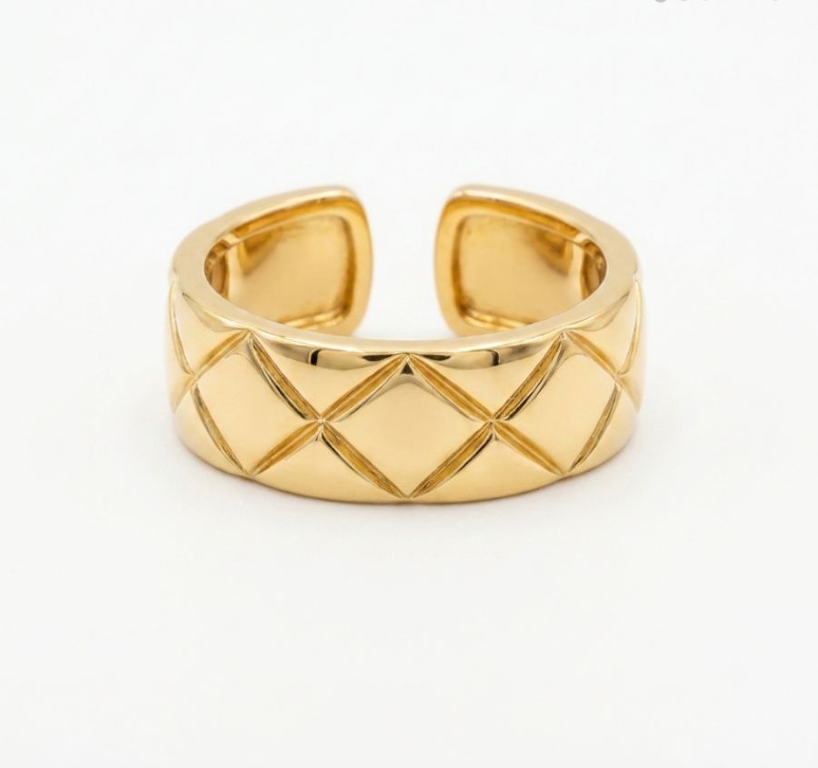 Anel ajustável banho Ouro 18k