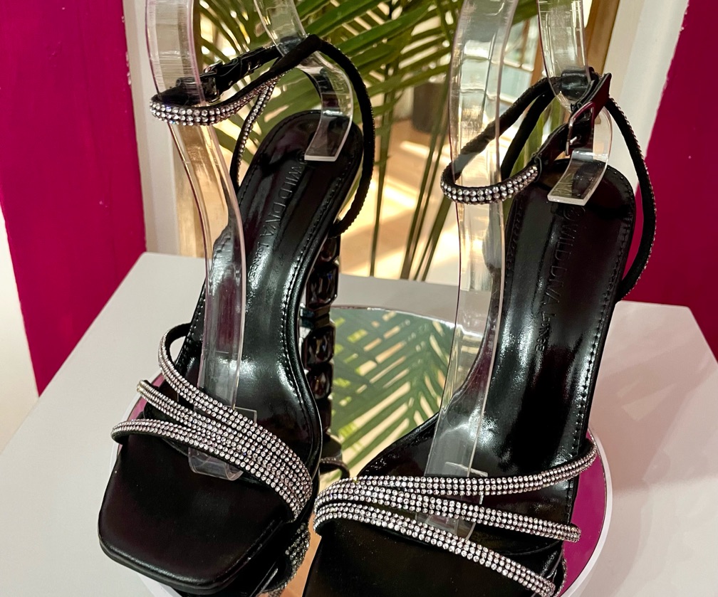 Out On The Town Heeled Sandals - Black