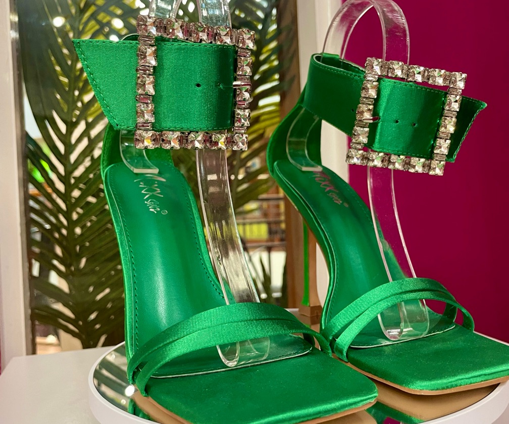 Lost your chance Heeled Sandals - Green