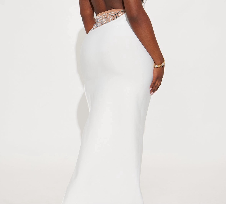 Fit Like A Glove Bandage Maxi Dress -White