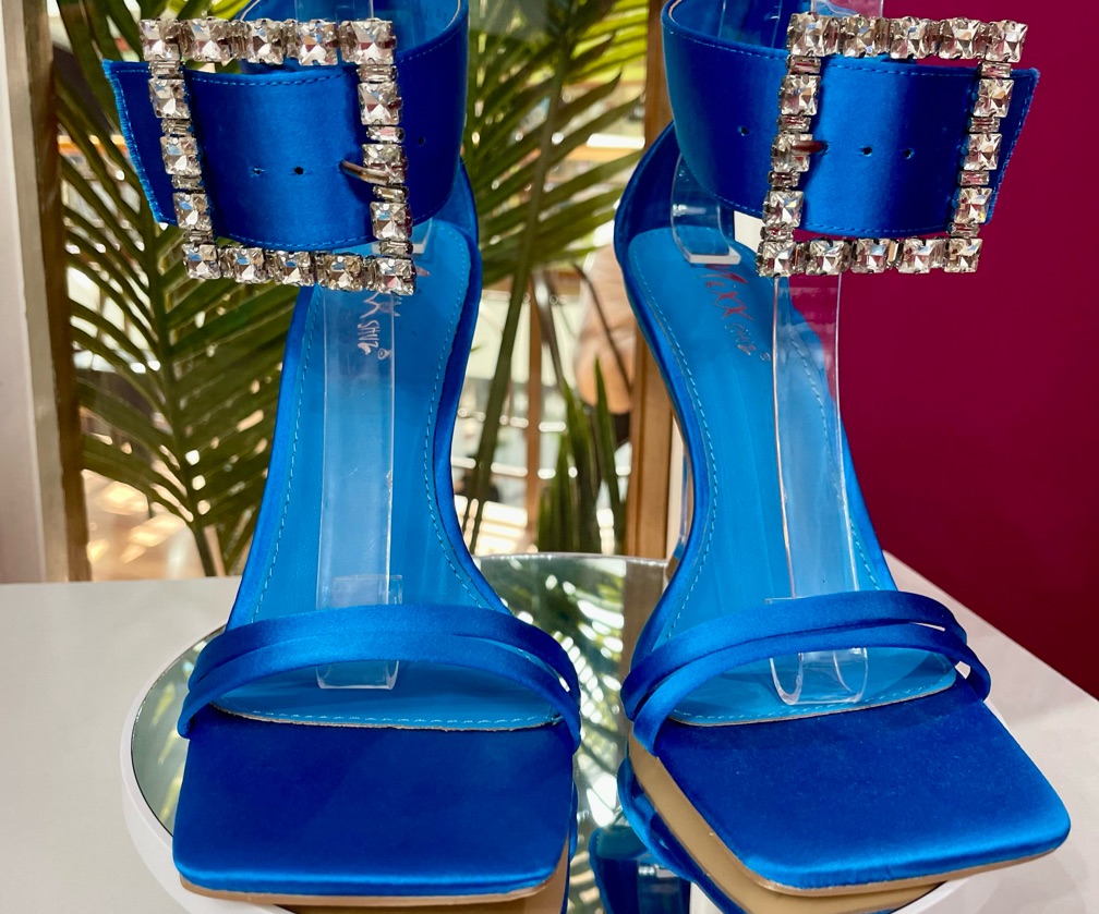 Lost your chance Heeled Sandals - Blue